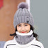 Warm Winter Skellies Beanies Knitted Hat Women Brand High Quality Winter Women Ball Ski Wool Fur Hat Pompoms Hats Knitted Scarf Women's Winter Beanie Hat, Warm Fleece Lined Knitted Soft Ski Cuff Cap with Pompom