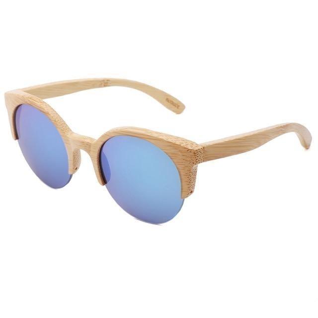 Elegant Wooden Design Classic Sunglasses Design Stylish Popular Wooden Sunglasses For Men & Women  Round Bamboo Glasses Mirror Sun Glasses Retro Glasses