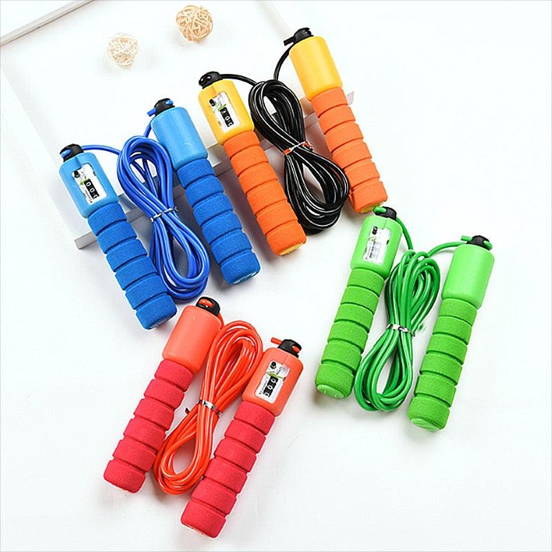 Professional Sponge Jump Rope With Electronic Counter Adjustable Fast Speed Counting Jump Skip Rope Sponge Jump Rope Electronic Counter Adjustable Fast Speed Counting Skipping Rope Wire Workout Equipments