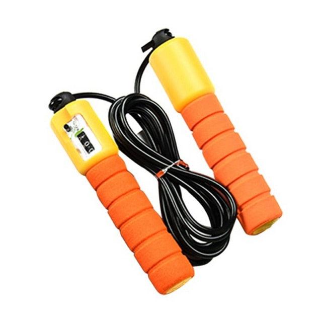 Professional Sponge Jump Rope With Electronic Counter Adjustable Fast Speed Counting Jump Skip Rope Sponge Jump Rope Electronic Counter Adjustable Fast Speed Counting Skipping Rope Wire Workout Equipments