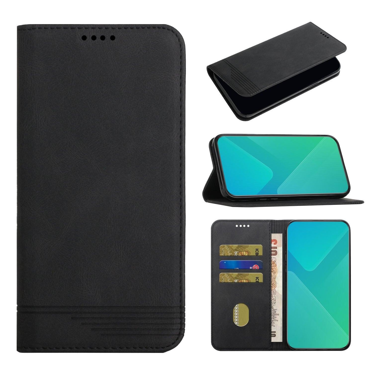 Protective Case with Card Slot Holder For Xiaomi Redmi 9A 9C 9 10 10A 10C 8A 7A Leather Case For Redmi Note 11 10 9 8 Pro Magnetic Wallet Flip Hidden Magnetic Closure Shockproof Wallet Cover