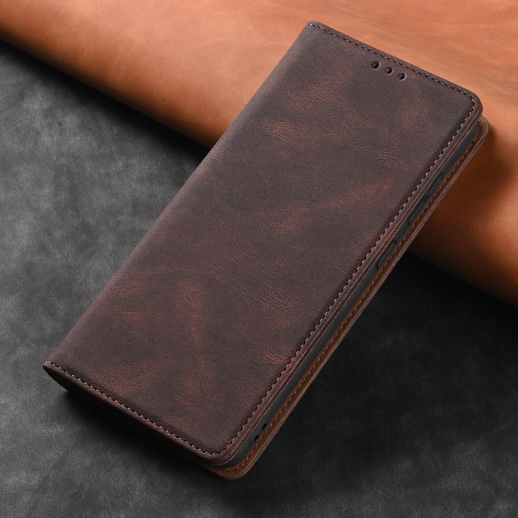 Protective Case with Card Slot Holder Hidden Magnetic Closure Shockproof Wallet Cover Flip Leather Wallet Case For Xiaomi Redmi Note 11 11s 10 10C 10s 9s 8 9 9A 9T Pro MAX 8T POCO M3 Card Holder Protect Cover