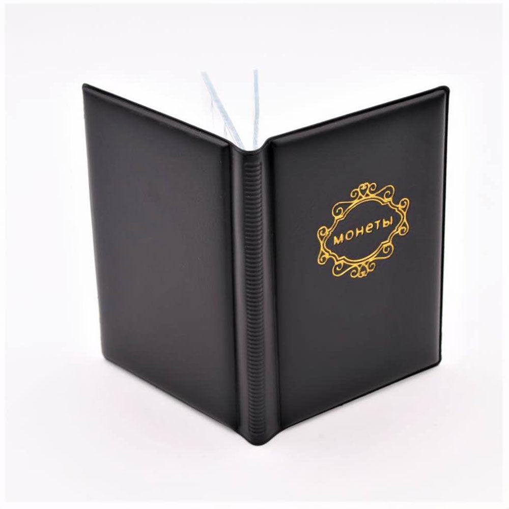 PU Leather Coin Album 10 Pages 120 Pockets Coin Album For Coins Pockets Commemorative Coin, Medallions Badges Collection Book Gifts For Friends And Coin Collectors