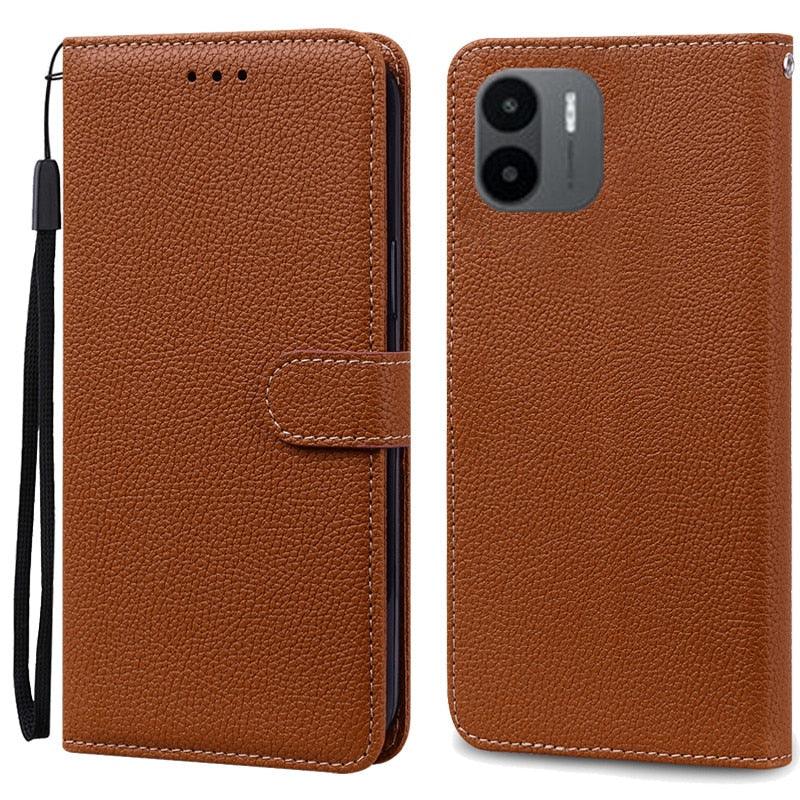 PU Leather Magnetic Cover with Shockproof Interior Bumper For Redmi A1 Case Xiaomi Redmi A1 Flip Wallet Leather Case For Xiaomi Redmi A1 RedmiA1 A 1 Book Phone Cover