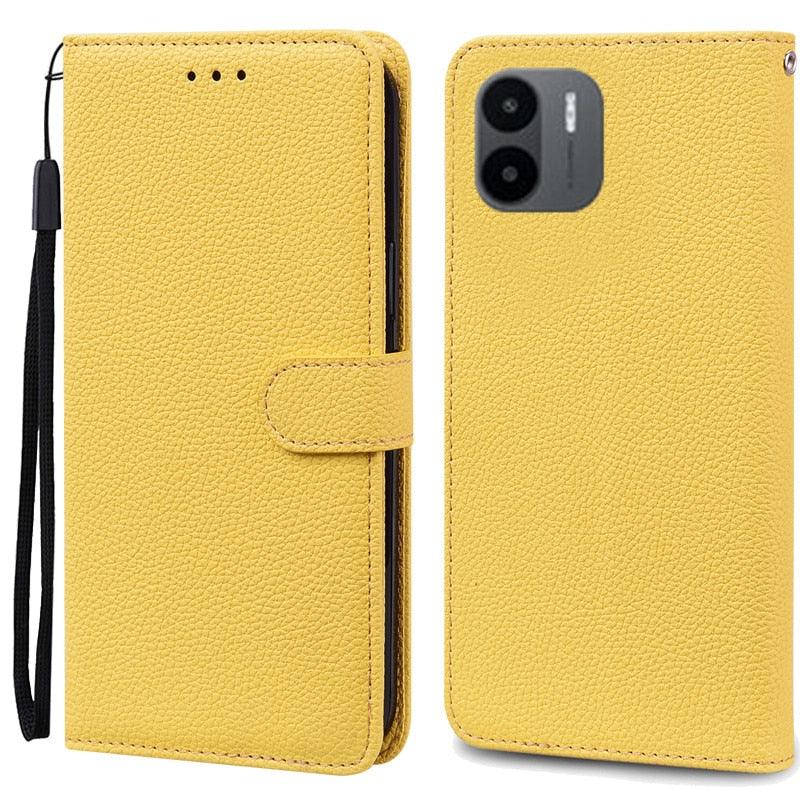 PU Leather Magnetic Cover with Shockproof Interior Bumper For Redmi A1 Case Xiaomi Redmi A1 Flip Wallet Leather Case For Xiaomi Redmi A1 RedmiA1 A 1 Book Phone Cover