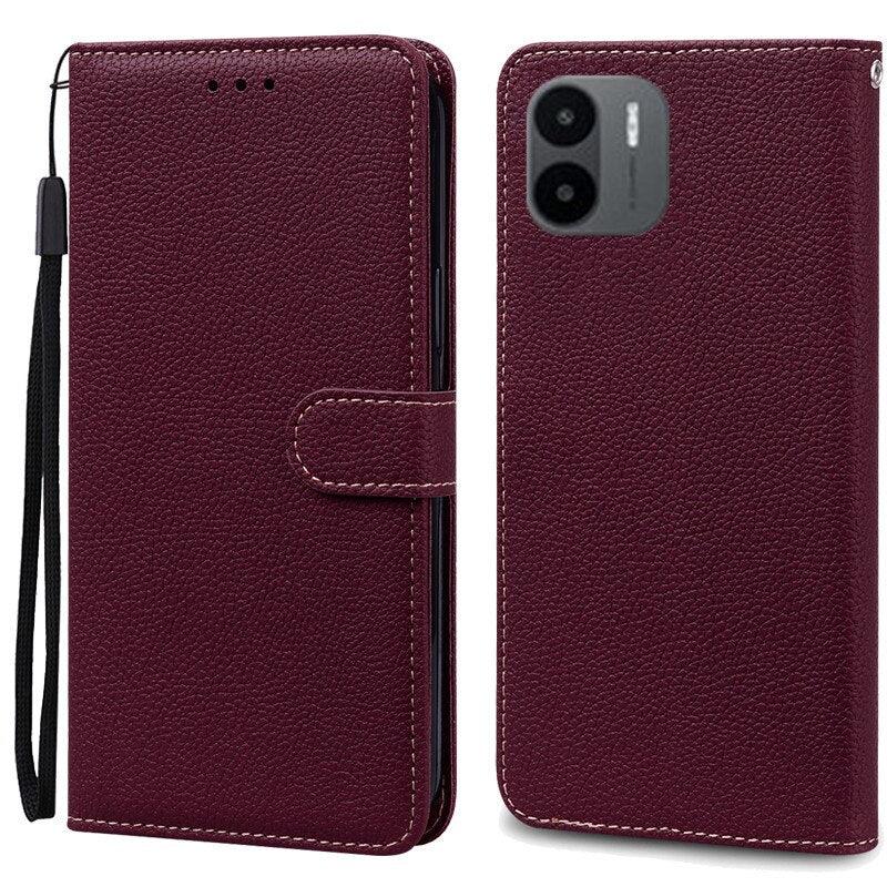 PU Leather Magnetic Cover with Shockproof Interior Bumper For Redmi A1 Case Xiaomi Redmi A1 Flip Wallet Leather Case For Xiaomi Redmi A1 RedmiA1 A 1 Book Phone Cover