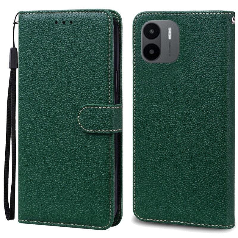 PU Leather Magnetic Cover with Shockproof Interior Bumper For Redmi A1 Case Xiaomi Redmi A1 Flip Wallet Leather Case For Xiaomi Redmi A1 RedmiA1 A 1 Book Phone Cover