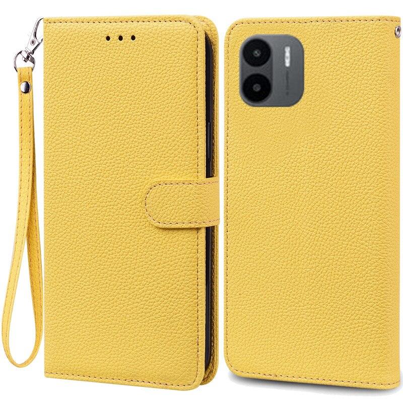 PU Leather Magnetic Cover with Shockproof Interior Bumper For Redmi A1 Case Xiaomi Redmi A1 Flip Wallet Leather Case For Xiaomi Redmi A1 RedmiA1 A 1 Book Phone Cover