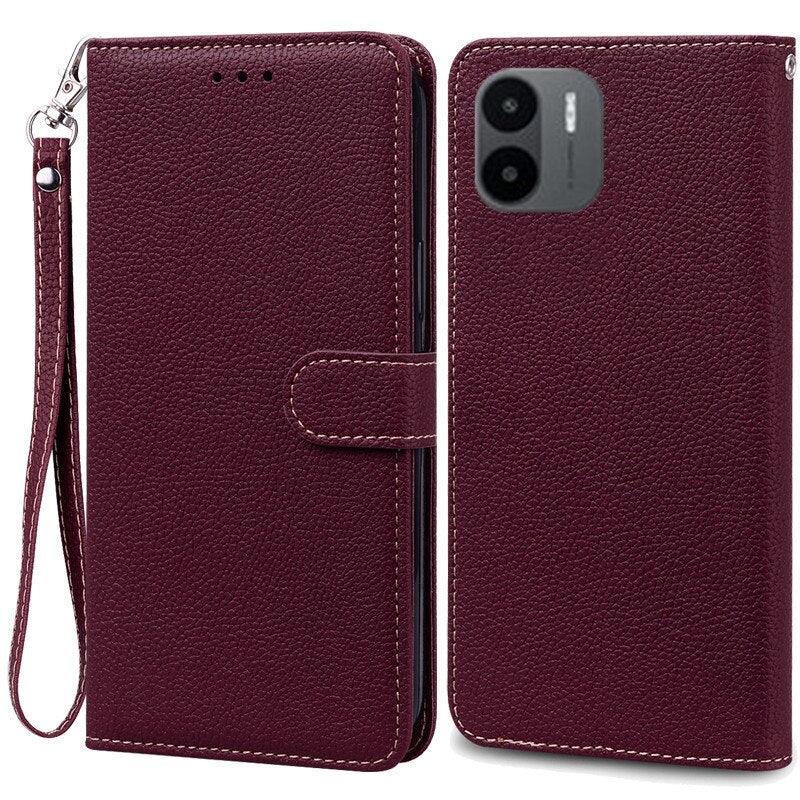 PU Leather Magnetic Cover with Shockproof Interior Bumper For Redmi A1 Case Xiaomi Redmi A1 Flip Wallet Leather Case For Xiaomi Redmi A1 RedmiA1 A 1 Book Phone Cover