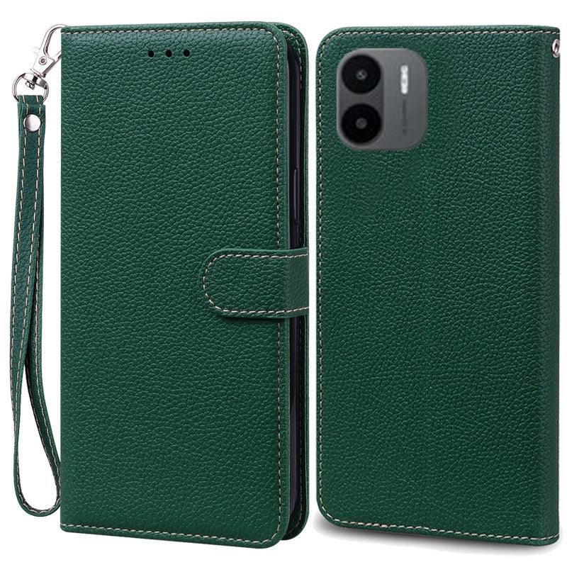 PU Leather Magnetic Cover with Shockproof Interior Bumper For Redmi A1 Case Xiaomi Redmi A1 Flip Wallet Leather Case For Xiaomi Redmi A1 RedmiA1 A 1 Book Phone Cover