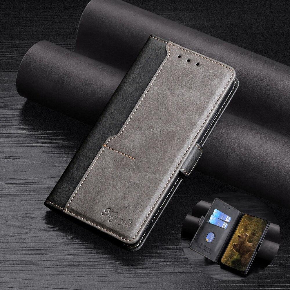 PU Leather Magnetic Flip Case Cover with Card Holder and Book Case for Xiaomi Redmi Note 9 Pro 10 9s 9C 9A 9T 8 8A 7 7A 6A Pro Flip Cover Leather Cover Stand Redmi Note 9 Phone case