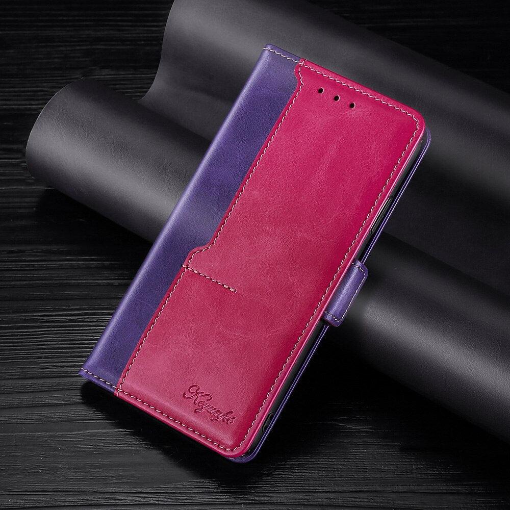 PU Leather Magnetic Flip Case Cover with Card Holder and Book Case for Xiaomi Redmi Note 9 Pro 10 9s 9C 9A 9T 8 8A 7 7A 6A Pro Flip Cover Leather Cover Stand Redmi Note 9 Phone case