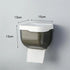 Punch-free Toilet Paper Holder Box Waterproof Storage Toilet Paper Storage Rack Paper Towel Kitchen Bathroom Storage Box Waterproof Toilet Paper Holder Wall Mounted Punch Free Paper Dispenser Transparent Storage Box Bathroom Kitchen Supply