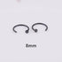 Punk Stainless Steel Fake Nose Ring C Clip Lip Ring Earring Helix Rook Tragus Faux Septum Surgical Stainless Steel Circular Barbells Horseshoe 18g Lip Ring Eyebrow Nose Studs Body  Nose Ring Nose Punk Body Cartilage Tragus Ring Body Piercing Jewelry