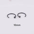 Punk Stainless Steel Fake Nose Ring C Clip Lip Ring Earring Helix Rook Tragus Faux Septum Surgical Stainless Steel Circular Barbells Horseshoe 18g Lip Ring Eyebrow Nose Studs Body  Nose Ring Nose Punk Body Cartilage Tragus Ring Body Piercing Jewelry