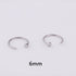 Punk Stainless Steel Fake Nose Ring C Clip Lip Ring Earring Helix Rook Tragus Faux Septum Surgical Stainless Steel Circular Barbells Horseshoe 18g Lip Ring Eyebrow Nose Studs Body  Nose Ring Nose Punk Body Cartilage Tragus Ring Body Piercing Jewelry