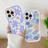 Purple Flower Phone Case For iPhone 11 Case iPhone 13 14 Pro Max iPhone 12 Phone Case iPhone11 iPhone14 Soft Back Cover Cute Pattern Soft iPhone Fashion Comfortable Grip Design & Aesthetic Floral Pattern iphone Case