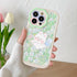 Purple Flower Phone Case For iPhone 11 Case iPhone 13 14 Pro Max iPhone 12 Phone Case iPhone11 iPhone14 Soft Back Cover Cute Pattern Soft iPhone Fashion Comfortable Grip Design & Aesthetic Floral Pattern iphone Case