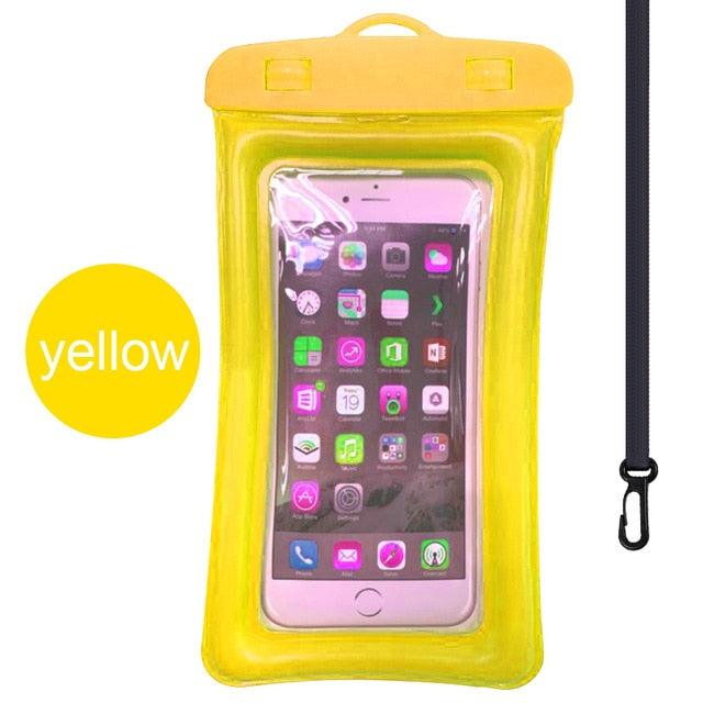 Purple Universal Waterproof Phone Case Water Proof Swim Pouch Bag Cases For iPhone Floating Phone Protector Smartphone Touchscreen Waterproof Pouch