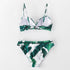 Push Up Floral Bikini Sets Women Two Pieces Swimsuits Women's Bathing Suits Push Up Halter Bandage Bikini Floral Printing Swim Bottoms Two Piece Swimsuits New Girl Beach Bathing Suits Swimwear