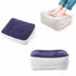 PVC Footrest Pillow Inflatable Portable Foot Rest Plush Pillow Cushion Travel Plane Train Office Home Leg Feet Relaxing Tool Inflatable Foot Rest Pillow for Travel Kids Adults Airplane Travel Pillow Adjustable Height Cushions