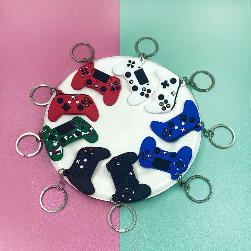 PVC Game Machine Keychain & Keyring Cute Gamepad Joystick Cute Gamepad Joystick Key Chain Key Chain Keychains Bag Car Hanging Soft Plastic Game Machine Keychain Pendant Childhood Toys Exquisite Car Bag Pendant