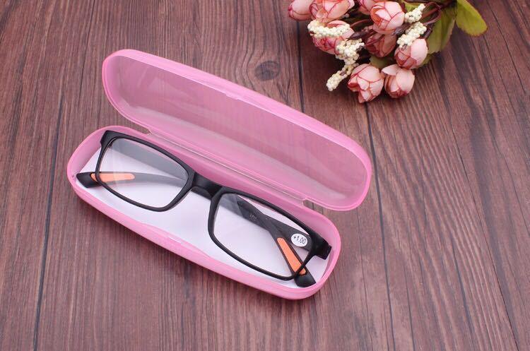 PVC Glasses Case Women Men Plastic Sunglasses Glasses Box Hard Eyeglasses Case Reading Glasses Case Hard Shell Eyeglass Case Slim Glasses Case Small Sunglasses Carry Case For Adult And Kids