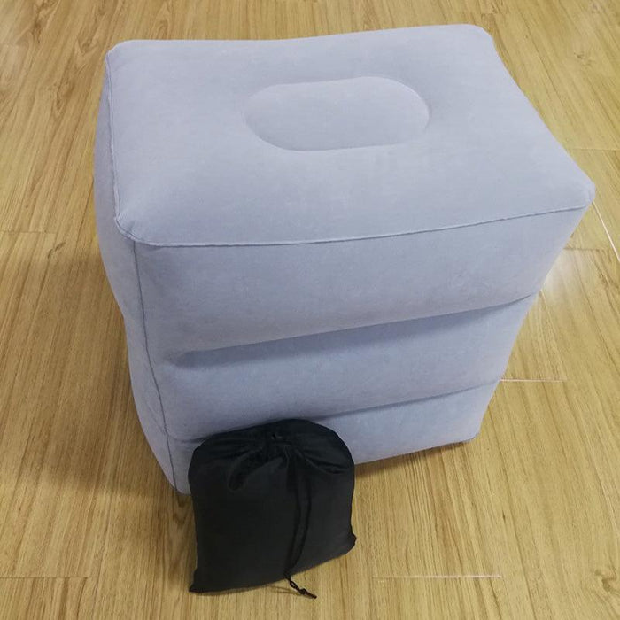 PVC Kids Flight Sleeping Footrest Pillow Resting Pillow On Airplane Car Bus Pillow Inflatable Travel Foot Rest Pillow Foot Pad Travel Foot Rest Pillow, Inflatable Travel Leg Rest Pillow Bed for Foot Rest on Airplanes Cars Trains Office and Kids