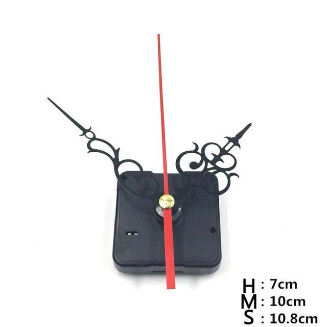 Quartz Clock Repair Movement  Hands For Silent Large Wall Clock Non-Ticking Hands Quartz Wall Clock Movement Mechanism Repair Parts Replacement with 3 Different Pairs of Hands Repair Clock Mechanism Parts