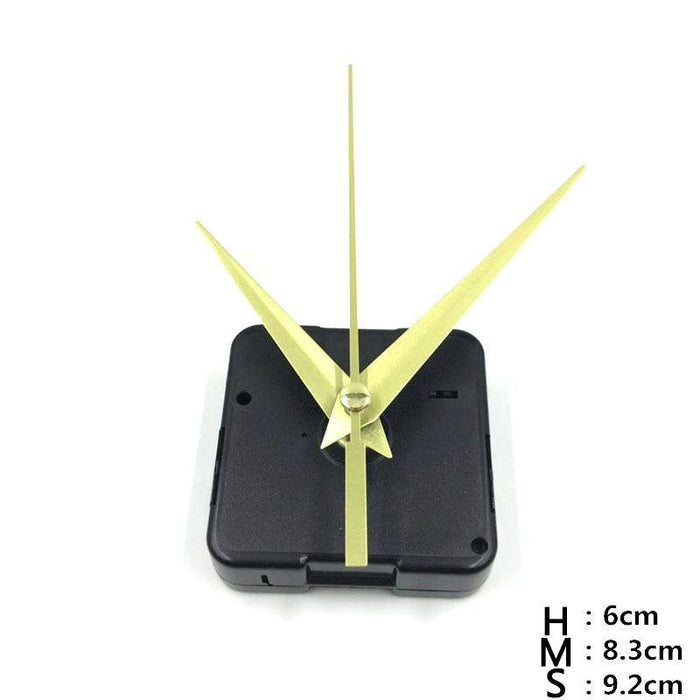 Quartz Clock Repair Movement  Hands For Silent Large Wall Clock Non-Ticking Hands Quartz Wall Clock Movement Mechanism Repair Parts Replacement with 3 Different Pairs of Hands Repair Clock Mechanism Parts