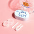 Rabbit Contact Lens Case Plastic Hard Contact Lenses Box Cute Eyeglass Case Lens Container Christmas Gift Mini Contact Lenses Soak Storage Kit With Tweezer Lens Remover And Inserter Tool Double-Desk Design