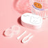 Rabbit Contact Lens Case Plastic Hard Contact Lenses Box Cute Eyeglass Case Lens Container Christmas Gift Mini Contact Lenses Soak Storage Kit With Tweezer Lens Remover And Inserter Tool Double-Desk Design