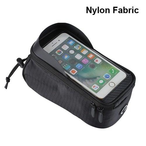 Rainproof Bicycle Bag Frame Front Top Tube Cycling Bag Reflective 6.5in Phone Case Touchscreen Bag Bike Accessories Bike Phone Bag Bicycle Bag Front Frame Pouch Top Tube Pouch Waterproof Bike Holder Accessories Bag Mount Handlebar Cell Phone