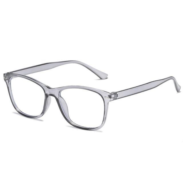 Reading Glasses Blue Light Blocking Glasses For Women Anti Eyestrain Computer Reading TV Glasses Stylish Square Frame Anti Glasses Men And Women Hyperopia Eyeglasses+1.0+1.5+2.0+2.5+3.0+3.5+4.0