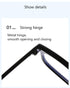 Reading Glasses Blue Light Blocking Glasses For Women Anti Eyestrain Computer Reading TV Glasses Stylish Square Frame Anti Glasses Men And Women Hyperopia Eyeglasses+1.0+1.5+2.0+2.5+3.0+3.5+4.0