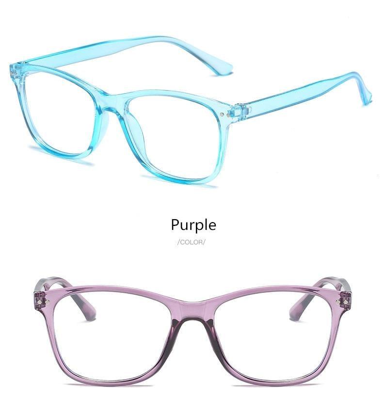 Reading Glasses Blue Light Blocking Glasses For Women Anti Eyestrain Computer Reading TV Glasses Stylish Square Frame Anti Glasses Men And Women Hyperopia Eyeglasses+1.0+1.5+2.0+2.5+3.0+3.5+4.0