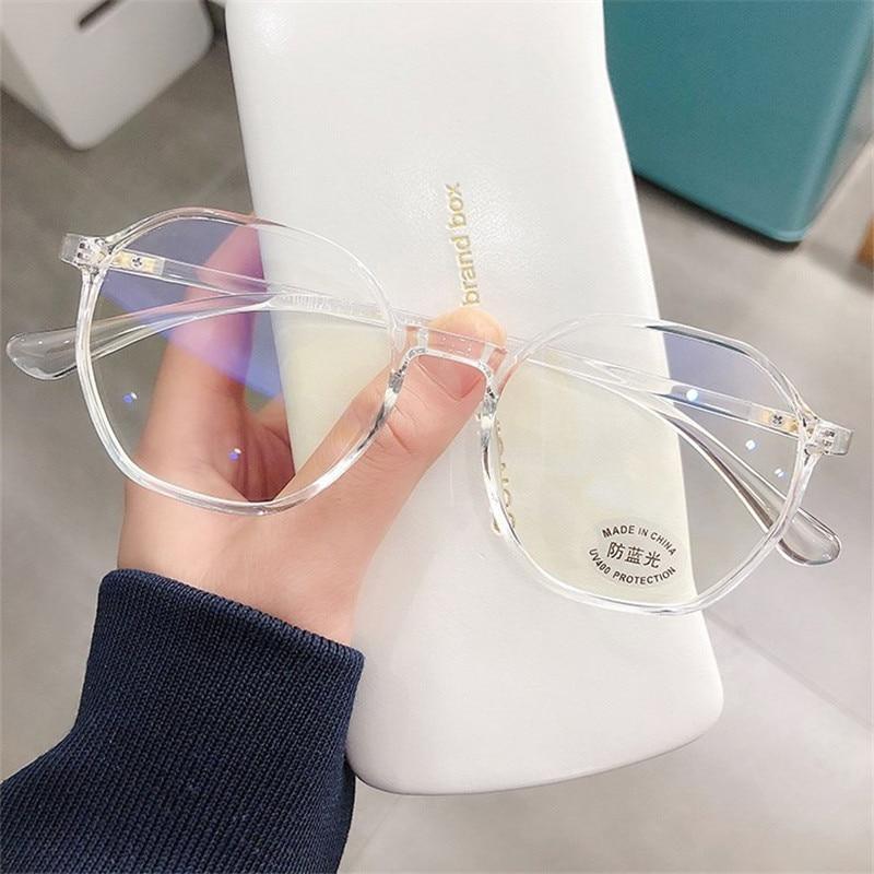 Reading Glasses Ultralight Polygon Eyeglasses Frame Women MeMens Metal Round Square Frame Glasses Anti Eyestrain Computer Reading TV Glasses Stylish  Frame Anti Glare 0+1.0...+ 4.0