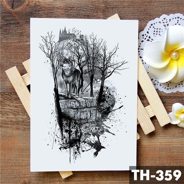 Realistic 3D Wolf Moon Temporary Tattoo Sticker Waterproof Stylish Body New Luxury Animal Tattoo For Men Women - STEVVEX Beauty - 103, 3D Tattoo, Animal Tattoo, Arm Tattoo, Beauty, Big Tattoo, Black Tattoos, Body Tattoo, Boys Tattoo, Colorful Tattoo, Fashion Tattoo, Fox Tattoo, Leg Tattoo, Luxury Tattoo, Men Tattoo, Mens Tattoo, Modern Tatoos, Realistic Tattoo, Stylish Tattoo, Waterproof Tattoo, Wolf Tattoo, Women Tattoo, Womens Tattoo - Stevvex.com
