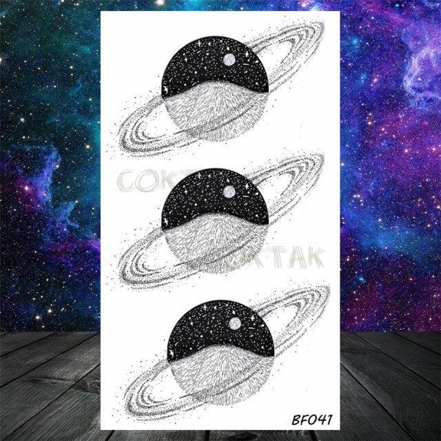 Realistic Small Planets Temporary Tattoos Arm Waterpoof Black Sticker Space Planets For Girls And Boys - STEVVEX Beauty - 103, Arm Tattoo, Beauty, Big Tattoo, Black Tattoos, Body Tattoo, Boys Tattoo, Carnival Tattoo, Children Tattoo, Fashion Tattoo, Girls Tattoo, Leg Tattoo, Luxury Tattoo, Modern Tatoos, Party Tattoo, Planet Tattoo, Planets Stickers, Sketch Tattoo, Small Tattoo, Space Tattoo, Stylish Tattoo, Tattoo, Waterproof Tattoo, Women Tattoo, Womens Tattoo - Stevvex.com