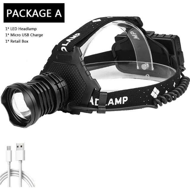 Rechargeable Adjustable Brightest Zoomable Powerful XHP160 LED Headlamp Waterproof Headlight Power Bank 18650 Battery Headlamps For Hiking Camping Fishing Running - STEVVEX Lamp - 200, Adjustable Flashlight, Adjustable Headlamp, Adjustable Headlight, Flashlight, gadgets, Headlamp, Headlight, lamp, Waterproof Flashlight, Waterproof Headlamp, Waterproof Headlight, Waterproof Lamp, Zoomable Flashlight, Zoomable Headlamp, Zoomable Headlight - Stevvex.com