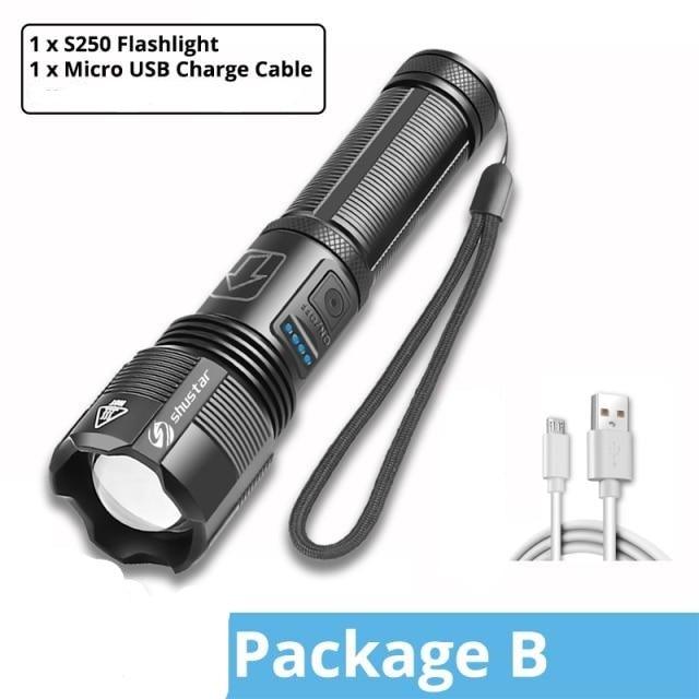 Rechargeable Adjustable Led Flashlights With High Lumen With Battery Display Super Bright Waterproof Flashlight 5 Lighting Modes For Adventure Hiking Camping Hunting New Design - STEVVEX LAMP - 200, Flashlight, Gadget, Headlamp, Headlight, lamp, LED Flashlight, LED Headlamp, LED Headlight, LED Headtorch, LED torchlight, Rechargeable Flashlight, Rechargeable Headlamp, Rechargeable Headlight, Rechargeable Headtorch, Rechargeable Torchlight - Stevvex.com