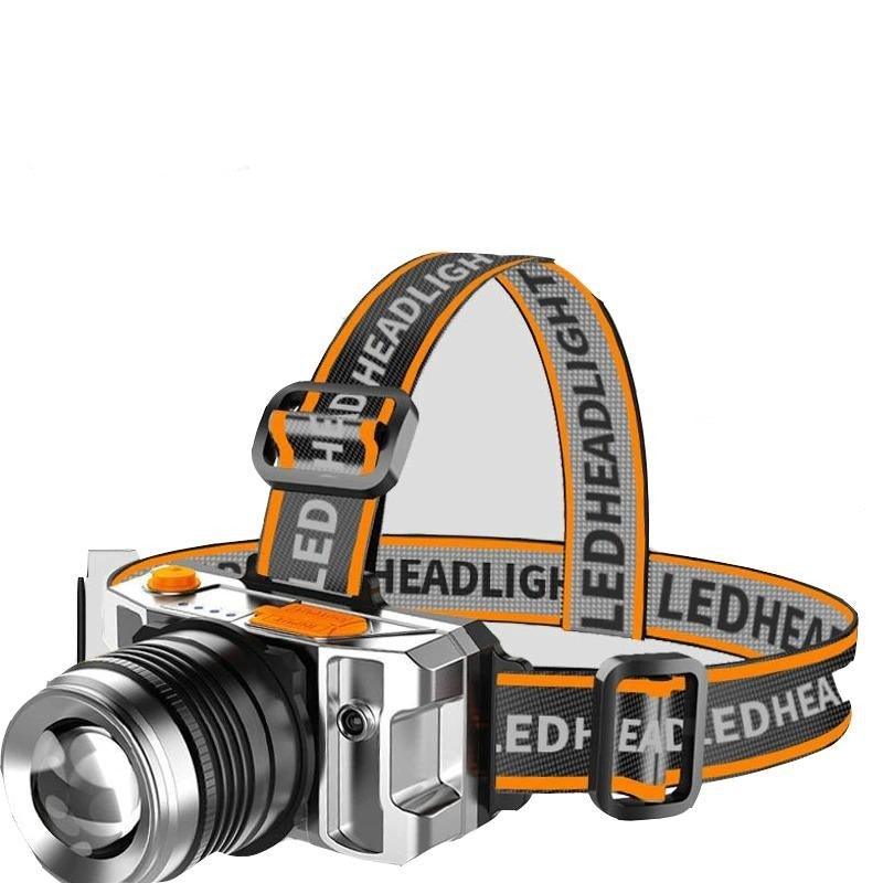 Rechargeable Adjustable LED Headlight Strong Light Zoomable Long-distance Waterproof Super Bright Head-mounted Led Headlamp For Hiking Night Fishing Outdoor Miner's Lamp - STEVVEX Lamp - 200, Flashlight, Gadget, Headlamp, Headlight, lamp, LED Flashlight, LED Headlamp, LED Headlight, Rechargeable, Rechargeable Flashlight, Rechargeable Headlamp, Rechargeable Headlight, Waterproof, Zoomable - Stevvex.com