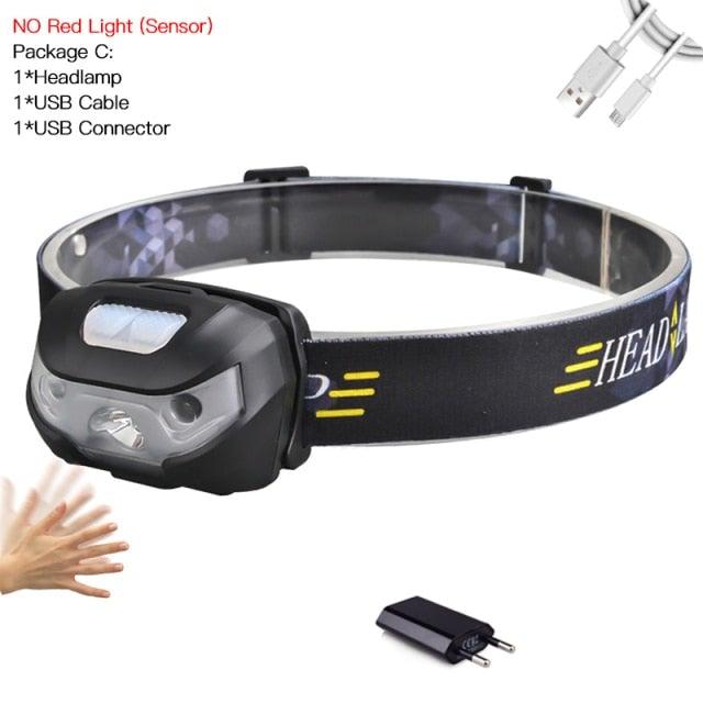 Rechargeable Adjustable LED USB Headlight Powerfull Elastic High Lumens Headband Headlamp Motion Sensor Flashlight For Adults Kids Running Camping Hiking Camping - STEVVEX Lamp - 200, Flashlight, Gadget, Headlamp, Headlight, lamp, LED Flashlight, LED Headlamp, LED Headlight, LED torchlight, Motion sensor Flashlight, Motion sensor Headlamp, Motion sensor Headlight, Torchlight, USB Flashlight, USB Headlamp, USB Headlight, USB Torchlight - Stevvex.com