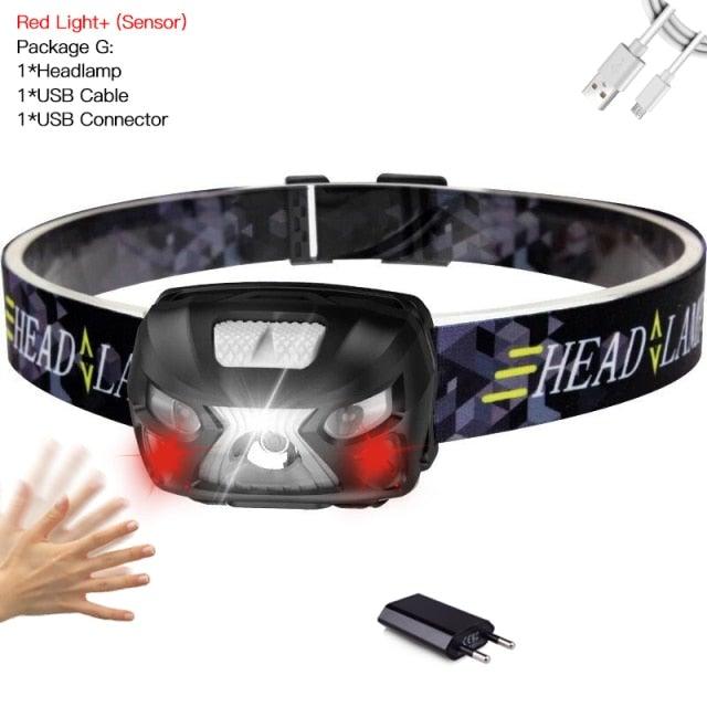 Rechargeable Adjustable LED USB Headlight Powerfull Elastic High Lumens Headband Headlamp Motion Sensor Flashlight For Adults Kids Running Camping Hiking Camping - STEVVEX Lamp - 200, Flashlight, Gadget, Headlamp, Headlight, lamp, LED Flashlight, LED Headlamp, LED Headlight, LED torchlight, Motion sensor Flashlight, Motion sensor Headlamp, Motion sensor Headlight, Torchlight, USB Flashlight, USB Headlamp, USB Headlight, USB Torchlight - Stevvex.com