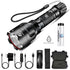 Rechargeable Adjustable Zoomable Waterproof LED Flashlight Super bright LED Tactical Torch Flashlight For Night Riding Camping Hiking Hunting & Indoor Activities - STEVVEX Lamp - 200, Bright Flashlight, Camping Flashlight, Camping lamp, Camping Torchlight, Flashlight, Rechargeable Flashlight, Rechargeable LED Flashlight, Rechargeable LED Torchlight, Rechargeable Torchlight, Waterproof Flashlight, Waterproof LED Flashlight, Waterproof LED Torchlight, Waterproof Torchlight - Stevvex.com