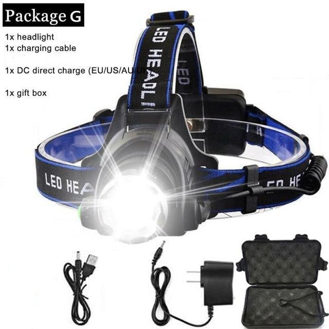 Rechargeable High Lumens Work Headlight Ultra Bright Headlamp LED Headlight Sensor Powerful Head Lamp Waterproof Flashlight For Adults Running Hiking Camping Fishing - STEVVEX Lamp - 200, Flashlight, gadgets, Headlamp, Headlight, lamp, LED Flashlight, LED Headlight, LED Sensor Flashlight, Rechargeable Headlight, Rechargeable LED Flashlight, Waterproof Flashlight, Waterproof Headlamp, Waterproof Headlight - Stevvex.com