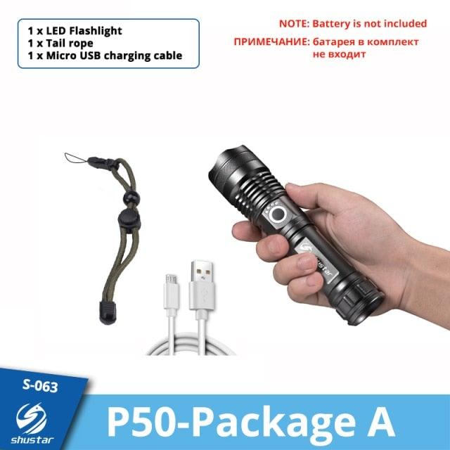 Rechargeable LED Flashlights Waterproof Hnadheld Super Bright High Lumens Zoomable Powerful Lamp Bead Flashlight Torch For Outdoor & Indoor Camping Running Fishing Hiking Lamp - STEVVEX Lamp - 200, Flashlight, Gadget, Headlamp, Headlight, LED Headlight, Rechargeable Flashlight, Rechargeable Headlamp, Rechargeable Headlight, Rechargeable Headtorch, Rechargeable Torchlight, Torchlight, Zoomable Flashlight, Zoomable Headlight - Stevvex.com