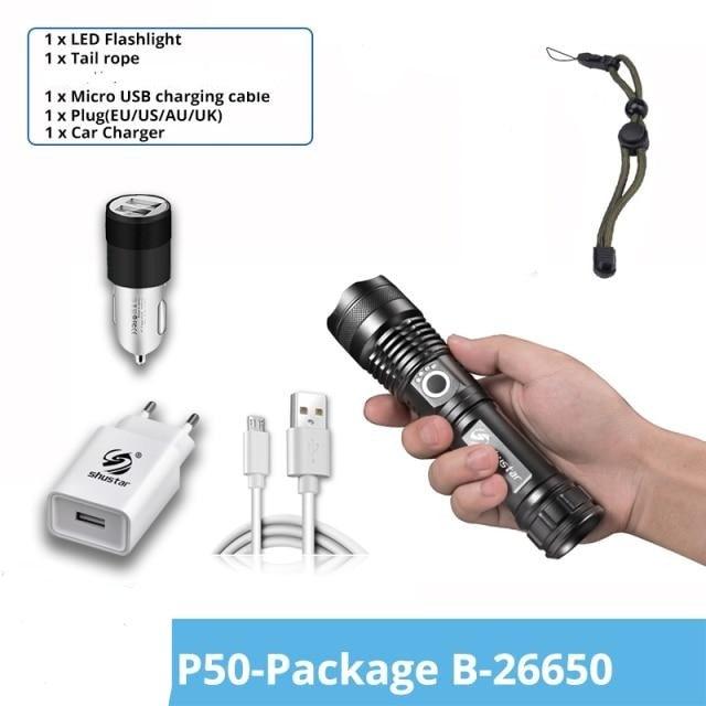 Rechargeable LED Flashlights Waterproof Hnadheld Super Bright High Lumens Zoomable Powerful Lamp Bead Flashlight Torch For Outdoor & Indoor Camping Running Fishing Hiking Lamp - STEVVEX Lamp - 200, Flashlight, Gadget, Headlamp, Headlight, LED Headlight, Rechargeable Flashlight, Rechargeable Headlamp, Rechargeable Headlight, Rechargeable Headtorch, Rechargeable Torchlight, Torchlight, Zoomable Flashlight, Zoomable Headlight - Stevvex.com