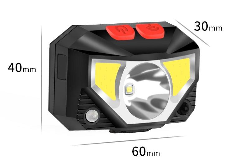 Rechargeable LED Powerfull Headlamp Flashlight USB Waterproof Headlamp Motion Body Sensor Headlight For Adults & Kids Camping Flashlight Outdoors Camping Running Biking Fishing - STEVVEX Lamp - 200, Flashlight, Gadget, Headlamp, Headlight, lamp, LED Flashlight, LED Headlamp, LED Headlight, Rechargeable Flashlight, Rechargeable Headlamp, Rechargeable Headlight, Rechargeable Torchlight, USB Flashlight, USB Headlight - Stevvex.com