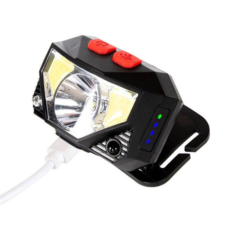 Rechargeable LED Powerfull Headlamp Flashlight USB Waterproof Headlamp Motion Body Sensor Headlight For Adults & Kids Camping Flashlight Outdoors Camping Running Biking Fishing - STEVVEX Lamp - 200, Flashlight, Gadget, Headlamp, Headlight, lamp, LED Flashlight, LED Headlamp, LED Headlight, Rechargeable Flashlight, Rechargeable Headlamp, Rechargeable Headlight, Rechargeable Torchlight, USB Flashlight, USB Headlight - Stevvex.com